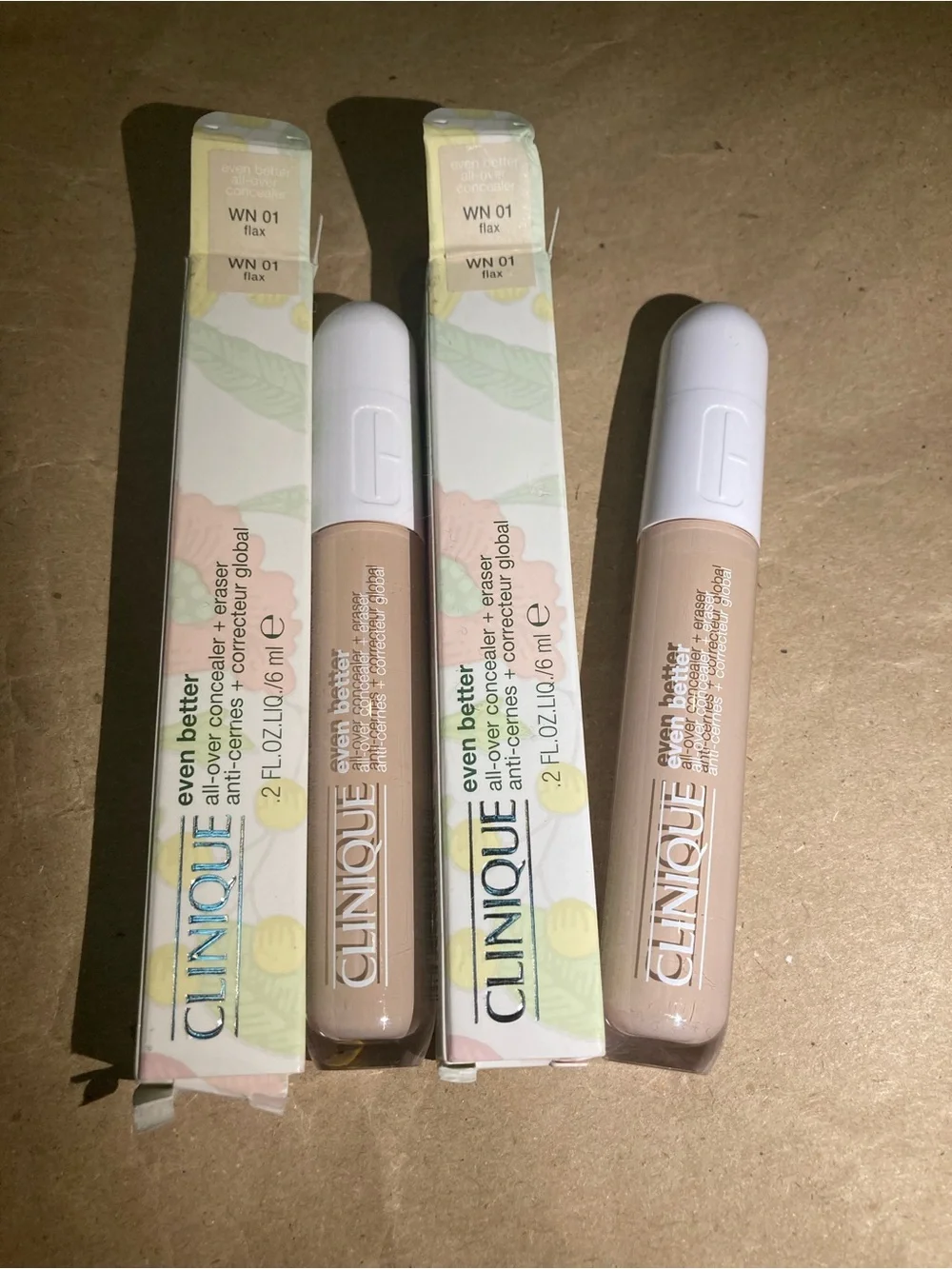 2 x Clinique concealer wn01